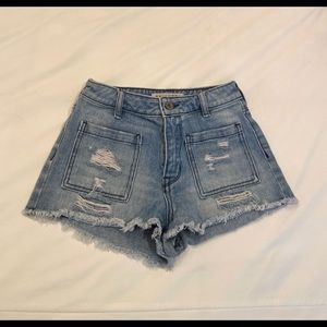 High Waist Denim Shorts